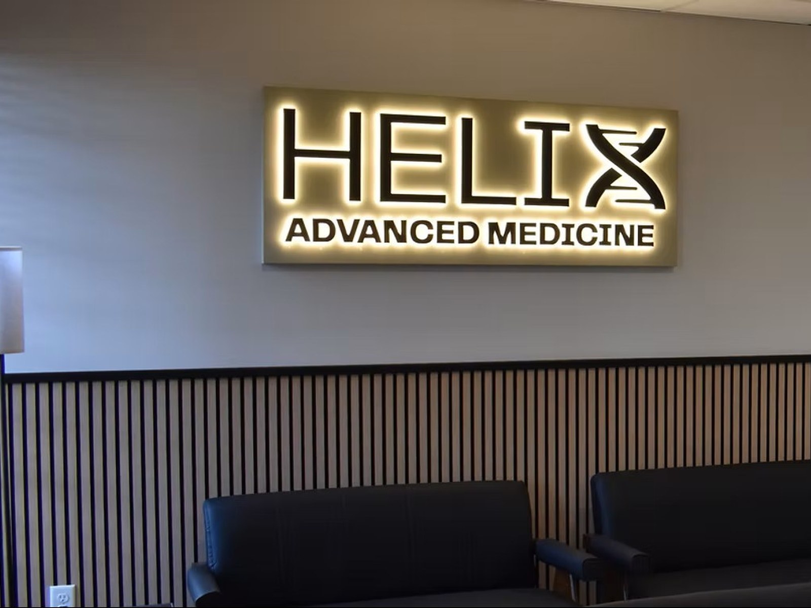 The Helix Advanced Medicine waiting room and reception